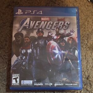 Marvel Avengers PS4 Game - Blue and Red Cover